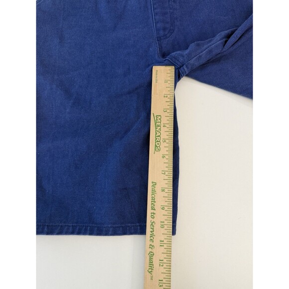 veg J MacInally’s Blue Denim Jean Carpenter Shortalls Bib Overalls Sz 13-14 y2k - Picture 10 of 13